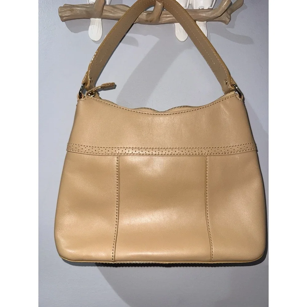 Kate Spade‎ New York Tan Leather Hobo Purse Tassel Y2K V